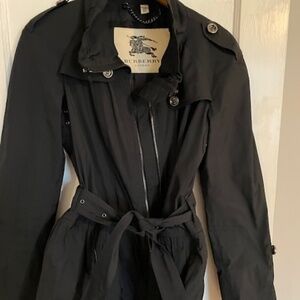 Burberry London water repellent navy jacket for women